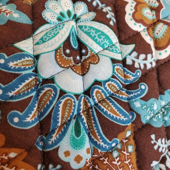 Vera Bradley Navy Wristlet + Cosmetic Makeup Bag - Picture 5 of 8